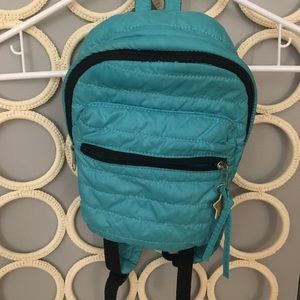 Blue mini backpack with star